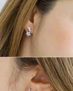 별별이 큐빅 귀걸이 (er577)