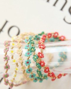 오코에 플라워 비즈 팔찌 (br855)