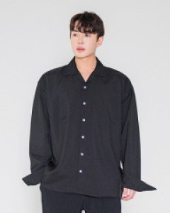 CRAMP 오픈카라긴팔셔츠
