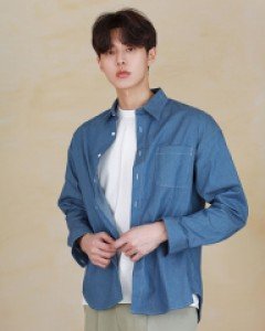 AR 네츄럴오버핏데님셔츠