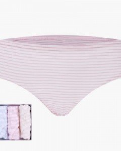 BYL7593 BYC 선염 미디 여 삼각 면스판 여자 팬티 3매입 세트