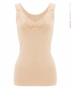 JHWRR104 제임스딘 순면 레이스 민소매 나시 여성 런닝 심플 베이직