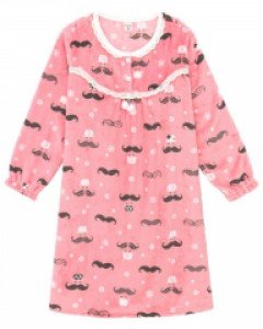 SHM17505/DR17505 모닝스타 쁘띠쁘랑 밍크 극세사 여자 수면 긴팔 원피스 잠옷