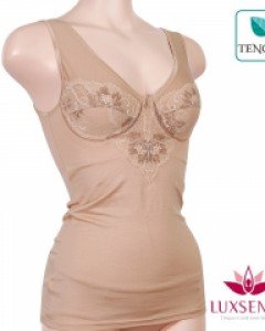 LU3009 럭센스 텐셀 레이스 노와이어 여성 B컵 브라 런닝 빅사이즈