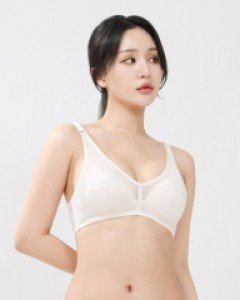 LB1038 럭센스 국산 B~C컵 쿨 냉감 인견 노와이어 홑겹 풀컵 브라