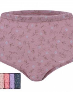 PWP565 폴밋 데이지 순면 실켓 여성 맥시 삼각 요일 팬티 세트 5매입