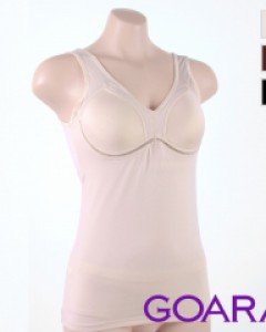 [ 80(L) ] GWR9002 고아라 폴리 스판 기모 여성 몰드 노와이어 민소매 브라 런닝 나시