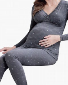 BYL4889 BYC 마더니티 모달 나염 2호 9부 여성 스판 산모용 임산부 내의 내복 상하 세트