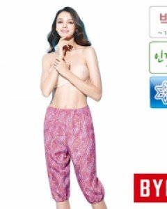 [95] BWT2765 BYC 쿨피아 인견 쿨 냉감 나염 여성 홈웨어 5부 바지 하의