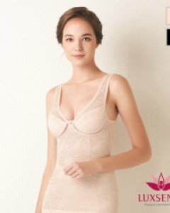 LS5006 럭센스 파워넷 인견 노와이어 B컵 여성 치마 올인원 바디쉐이퍼