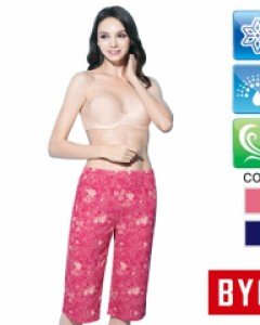 [90/95/100] BWT2766/2767 BYC 쿨피아 이지스판 냉감 여성 캐주얼 7부 하의 잠옷 바지 홈웨어