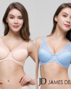 JHWBU092/093 제임스딘 풀커버리지 몰드 메쉬 와이어 여성 A컵 B컵 C컵 브라