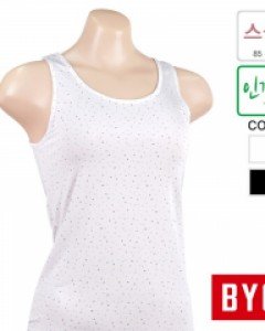 [85/90] BYT3716 BYC 쿨 인견 스판 나염 여성 민소매 나시 런닝