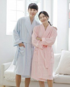 BTE6800 BYC 스콜피오 남여 공용 순면 베이직 프리미엄 목욕 샤워 타올 가운 허리끈 포함