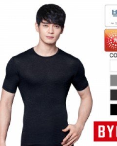 [연회110] BYU2089 BYC 보디히트 U넥 남 반팔T 14호 남성 발열 기능성 반팔 내의 내복 상의