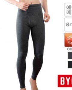 [회색 105/110] BYU3115/16 BYC 베이직 건강 기모 남 하의 5호 에어메리 남성 융 내의 내복 9부 바지