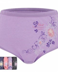 PWP567 폴밋 로라 맥시 삼각 순면 실켓 가공 여성 요일 팬티 세트 5매입