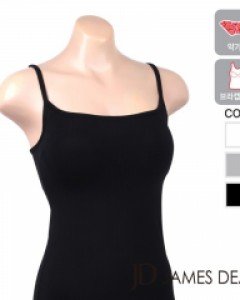 [멜란지그레이100] JFWRU051 제임스딘 피치 기모 여자 민소매 브라캡 몰드 브라 끈 런닝