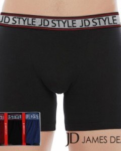 JHMDV011 제임스딘 폴리 레이온 스판 베이직 남자 아웃밴드 드로즈 사각 팬티 3매입 세트