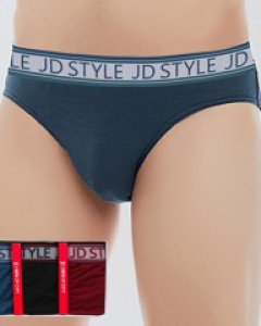JHMPV011 제임스딘 남자 아웃밴드 브리프 삼각 팬티 3매입 세트