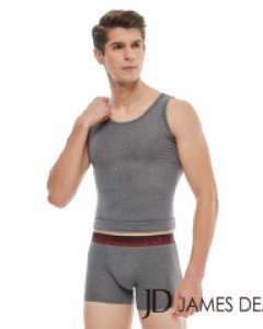 [110] JHDSV313 제임스딘 폴리스판 자카드 남자 민소매 나시 런닝 드로즈 사각 팬티 세트