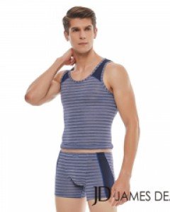 [110] JHDSV411 제임스딘 미모필 쿨 메쉬 자카드 남자 민소매 나시 런닝 셔츠 드로즈 사각 팬티 세트