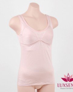 LU3022 럭센스 텐셀 여자 노와이어 부직포 패드 민소매 B컵 브라 런닝