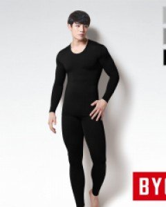 [회색105] BYL9550 BYC 베이직 기모 스판 남 상하 6호 남자 긴팔 내의 내복 세트