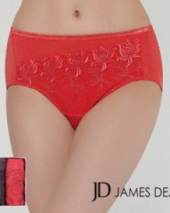 [90] JHWPVB12 제임스딘 면스판 여자 자수 맥시 삼각 팬티 2매입 세트