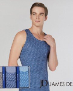 [110] JHMRWZ14 제임스딘 순면 40수 남자 민소매 런닝 3매입 세트