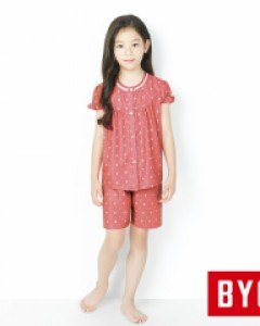 [65호/70호] BTR7308 모달 반팔 여 소아 잠옷 7호 여아동 여름 상하 세트