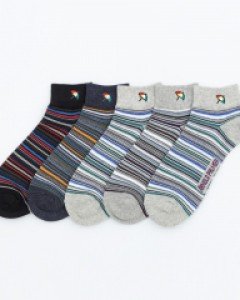 AP5617 아놀드파마 국산 캐주얼 남자 링글 단목 양말 5족