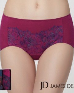 [90] JHWPX321 제임스딘 모달 스판 여자 자수 레이스 맥시 삼각 팬티 2매입 세트