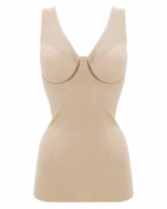 LS5075 럭센스 인견 보정 파워넷 여자 노와이어 몰드 B컵 스커트형 바디쉐이퍼