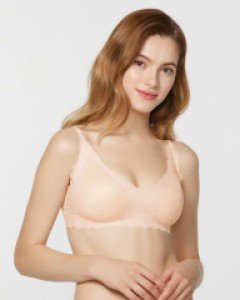 [95/100] JHWBX080 제임스딘 레이스 여자 노와이어 몰드 프리커팅 무봉제 풀컵 브라