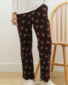 JYWEX834 제임스딘 더블 피치 기모 스판 여자 가을 겨울 잠옷 홈웨어 바지 하의