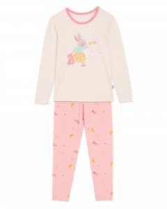 [80호] 뎀뎀 별이빛나는 세트L 모달 스판 여아동 주니어 긴팔 상하 실내복 내복 내의 잠옷