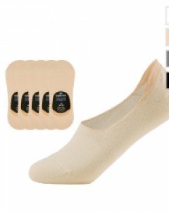 SCK801 남자 누드 스니커즈 베이직 신사 덧신 듀얼밴드 벗겨짐 방지 페이크 삭스 양말 5족