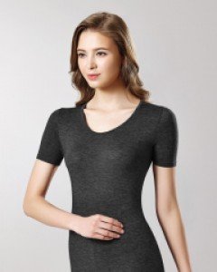 JHWIX016 제임스딘 히트엔진 에어로히트 텐셀 스판 여자 겨울 반팔 기능성 광발열 내의 내복 상의