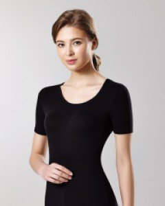 JHWIX015 제임스딘 히트엔진 에어로히트 텐셀 스판 여자 겨울 반팔 기능성 광발열 내의 내복 상의