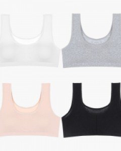 GB5092 고아라 면스판 여자 노와이어 스포츠 민소매 브라 브라탑