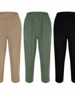 EAR0093 BYC 유로파 쿨 냉감 여자 9부 밴딩 바지 여름 홈웨어 이지웨어 하의