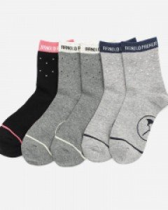 AP6642 아놀드파마 국산 캐주얼 여자 중목 양말 5족