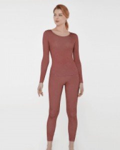 [90] JHWIY912 제임스딘 여자 겨울 기모 긴팔 내의 내복 세트