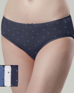 [90/95] JHWPZZ5M 제임스딘 40수 면스판 여자 위생 샘방지 안심 미디 삼각 팬티 3매입 세트