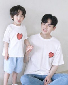 마이하트 반팔 아빠와아기 21B09MK/ 패밀리룩,가족사진의상