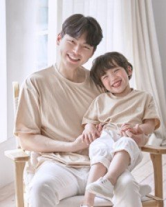 베이글 반팔 아빠와아기 21B03MK/ 패밀리룩,가족사진의상
