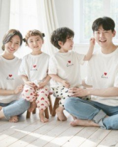 사랑팡팡 반팔 패밀리 21B05/패밀리룩,가족사진의상