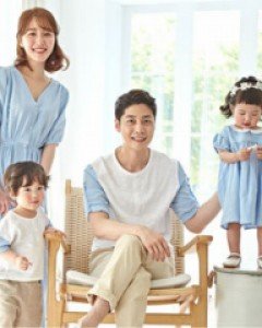 [가족반팔티&패밀리룩]패밀리 데이블루 반팔 19B09/패밀리룩,가족티