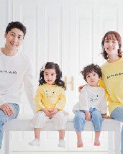 [가족긴팔티&패밀리룩]패밀리 호호하하 긴팔 19A02